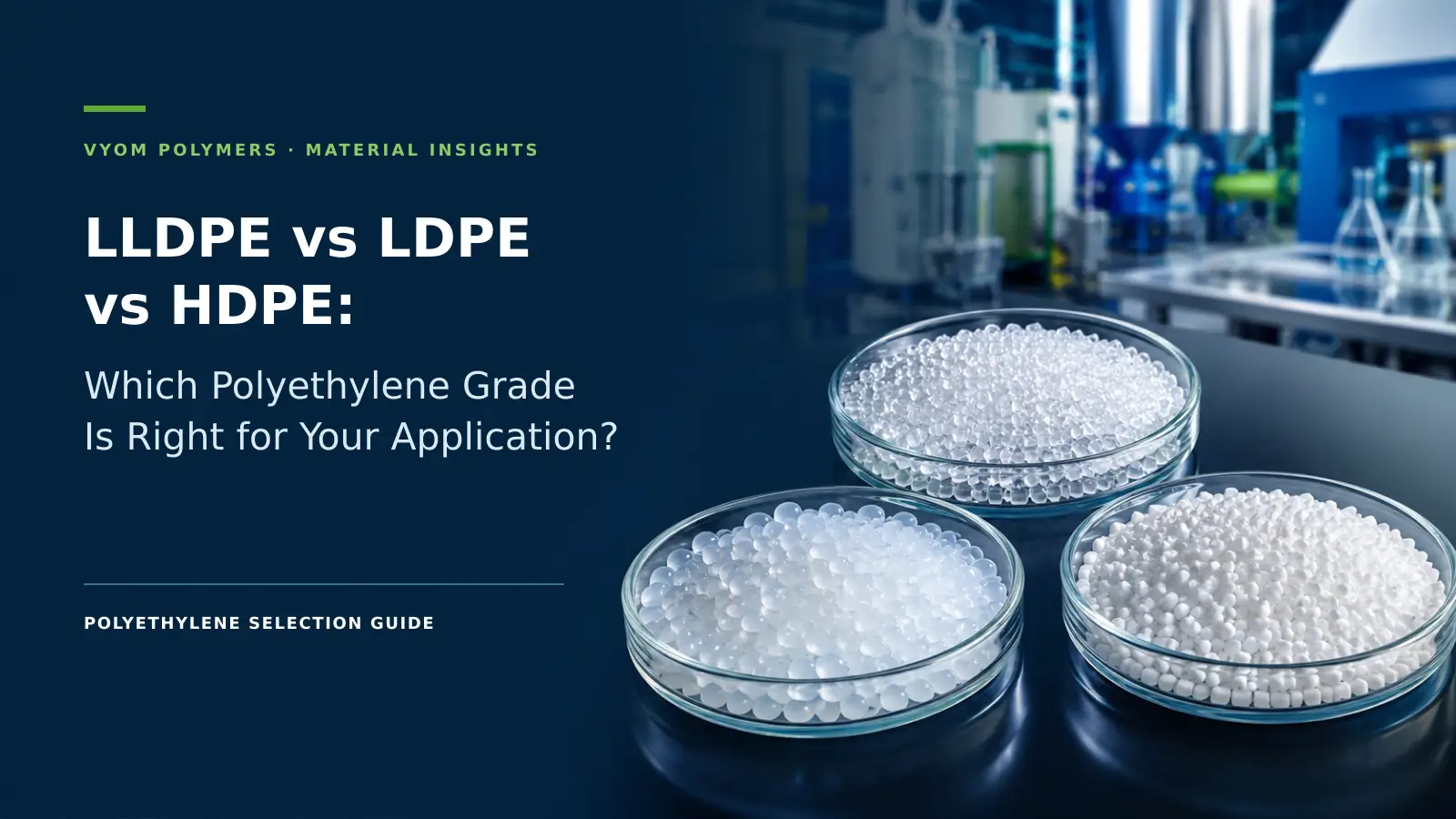 LLDPE vs LDPE vs HDPE: Which Polyethylene Grade Is Right for Your Application?